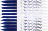 Toma Superfine 059 guľôčkové pero 0,3 mm modré x 10