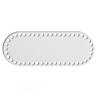 oválny biely základný košík dno 12x32cm oválny HDF