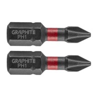 NÁRAZOVÉ HROTY PH1 X 25MM 2 KUSY 56H500 GRAFIT