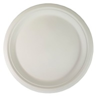 VEĽKÉ TANIERE papierové biele trstinové 26cm NARODENINOVÝ TANIER 10x