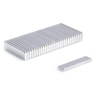 Neodymový tanierový magnet MPŁ 20x5x1,5 N38 sada 10 kusov