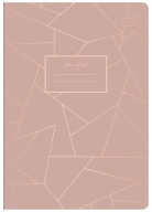 Zápisník A5/60 Mriežka 70g Metalíza RoseGold Interprint