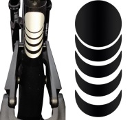 Reflexná nálepka na bicykel ČIERNA Discreet 4x10