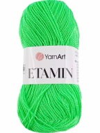 YarnArt Etaminová priadza 30 g 180 m farba 457 neónová zelená