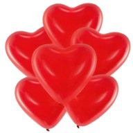 Balóny 6 ks ČERVENÉ SRDCE 40 cm XXL veľké na Valentína latexová guma