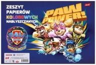 zošit lesklých farebných papierov Tlapková PATROL UNIPAP 10 ks A4