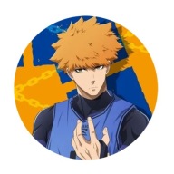 Špendlík Blue Lock Kunigami Rensuke 58 mm, darček pre fanúšika anime