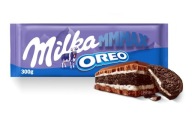 Milka veľká mliečna čokoláda Mmmax Oreo s Oreo sušienkami 300 g