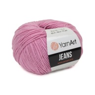 50g priadza, 55% bavlna 45% akryl, YarnArt Jeans ružová 20