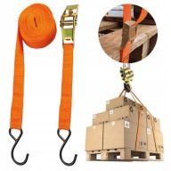 PREPRAVNÝ PÁS 4M/24MM ORANŽOVÝ S NAPÍNACÍM HÁKOM