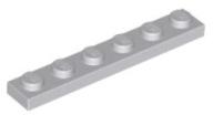 LEGO PLATE 1X6 SVETLO SIVÁ Č