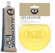 K2 ALUCHROM LEŠTIACA PASTA NA LEŠTENIE HLINÍKOVÝCH KOTOÚČOV + NÁPOJOVÝ APLIKÁTOR