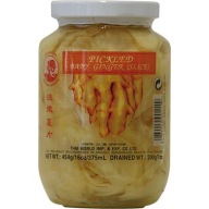 Nakladaný baby zázvor 454g - Kohút, marinovaný biely zázvor na sushi