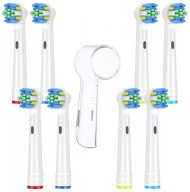 8x HLAVICE NA ZUBNÚ KEFKU ORAL-B BRAUN + KRYT