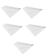 5x Utierka z mikrovlákna na čistenie pohárov 5 ks biela - 5 ks