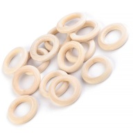 10x Drevené RINGS pre macrame RING lapače 30 mm