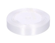 Saténová stuha 1,5cm x 25Y biela
