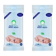 Vlhčené obrúsky pre deti AQUA VODNÉ Utierky 2x20 ks.