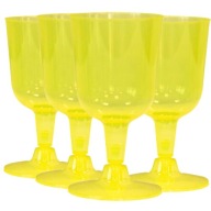 OPÄTOVNE POUŽITEĽNÉ PLASTOVÉ POHÁRE NA VÍNO 160ml 4x