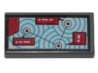 LEGO 3069bpb0648 3069bpb648 TILE 1x2 mapa (1g)