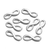 Strieborný náhrdelník Infinity Náramok Konektor Infinity 22x8mm 10ks