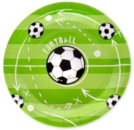 Futbalové papierové taniere 7 palcov, 6 kusov