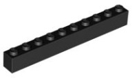 LEGO BEAM 1X10 ČIERNA 6111