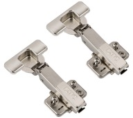 Prekryvný nábytkový pánt, 3D regulácia, 2 ks - C82-3D/0* 2W B-S STYLISH AMIX