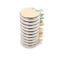 VALEC NEODYMIOVÝ MAGNET 8x1mm 3M LEPIDLO, samolepiace, okrúhle, HUNTER 10KS