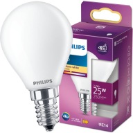 LED žiarovka E14 P45 GULIČKA 2,2W = 25W 250lm 2700K Teplá FILAMENT PHILIPS