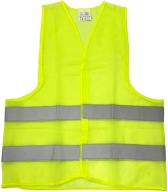 CESTNÁ VÝSTRAŽNÁ REFLEXNÁ VESTA, ŽLTÁ