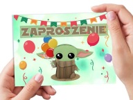 POZVÁNKA NA NARODENINY DIEŤAŤA BABY YODA GROGU + OBÁLKA ZDARMA