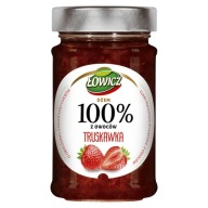 ŁOWICZ 100% jahodový ovocný džem 210g
