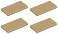 LEGO TILE 87079 2x4 tmavý piesok (4g) 4 ks.