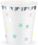 UNICORN papierové poháre hviezdy 180ml 6 ks na narodeniny