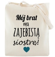 Nákupná taška Môj BROTHER má úžasnú SESTRU