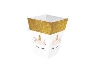 Krásne narodeninové krabičky na popcorn Unicorn 6ks