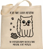 HRUBÉ EKO TAŠKY PRIPRAVENÉ VZORKY S MAČKAMI - KN07