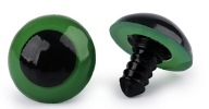 Oči pre hračky maskota 20mm zelené - 1 pár