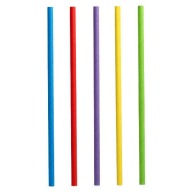 SHAKE papierové slamky 100 ks. 25 cm x 8 mm zmiešané farby