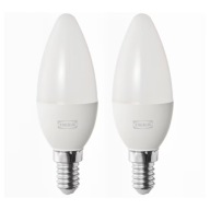 IKEA SOLHETTA E14 LED žiarovka, 470 lumenov, 2 ks