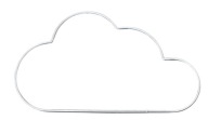 Kovová obruč - Cloud 