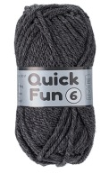 50g Lammy Yarns akrylová priadza proti žmolkovaniu Quick Fun 6 šedá 002