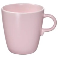 FARGKLAR hrnček MATTE RUŽOVÝ 370 ML IKEA