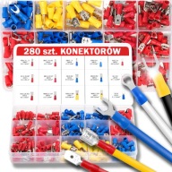 SADA IZOLOVANÝCH AUTOKONEKTOROV 280 KS. Elektrické svorky