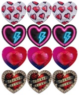 Kondómy Pasante Heart Red Heart 12 kusov červeného latexu