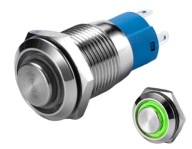 Spínacie bistabilné tlačidlo ON/OFF 12mm 12V LED