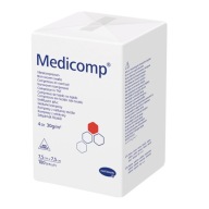MEDICOMP Obklady z netkanej textílie 7,5 x 7,5 cm 100 ks