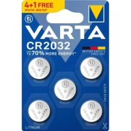 5x batéria CR2032 Varta 3,0V