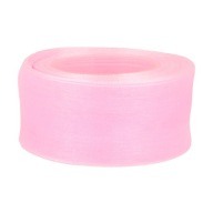 ŠIFÓNOVÁ STUHA SVETLO RUŽOVÁ polyesterová STUHA 40mm ORGANZA 3040